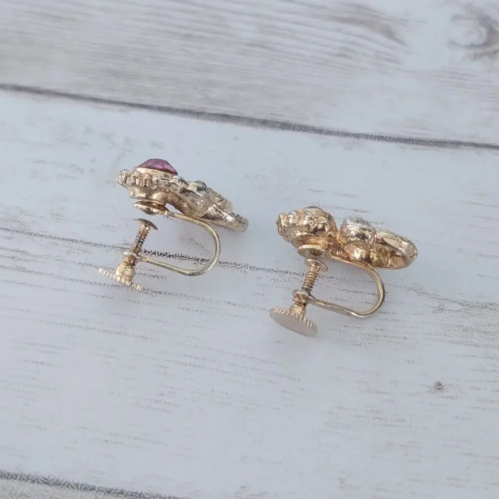 Vintage screw earrings